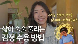 부정적 감정을 내 편으로 만드는 삶 (감정수용 핵심정리)