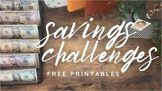  Savings Challenges | New Free Printable Games | Giveaway Update!