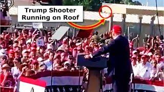 NEW Video: Trump Shooter Running On Roof POV Shooting Victim