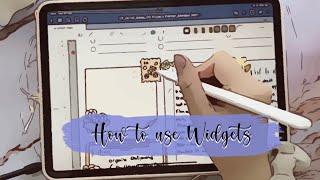  How To Use Widgets In Your Digital Planner  Tutorial with tips & tricks