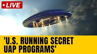 US UFO Hearing LIVE | Fmr. Pentagon UFO Hunter Says US Government Is Hiding Evidence | N18G