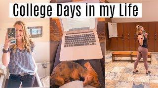 balancing work, school, gym & youtube | college days in my life