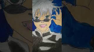 Gojo saturo drawing wait for end like and subscribe comment #mrart #viralvideo #drawing #gojo saturo