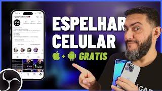 Capture a Tela do CELULAR no OBS STUDIO [GRÁTIS] - Android ou Iphone