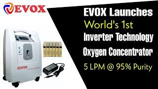 Portable Oxygen Concentrator|Battery Backup|5LPurity|Covid |Corona| Oxygen Therapy #evox #evoxoxygen