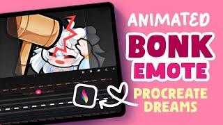 Animating BONK EMOTE on IPAD with Procreate Dreams