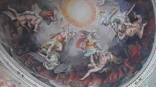 A pretty ceiling inside the Vatican