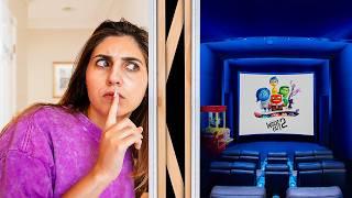 I Built a SECRET Movie Theatre in My Room! ft/ Ben Azelart