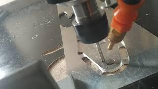 Home made CNC bCNC grbl arduino mega 4mm drilling