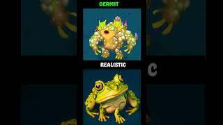 Dermit My Singing Monsters vs Realistic #msm #mysingingmonsters