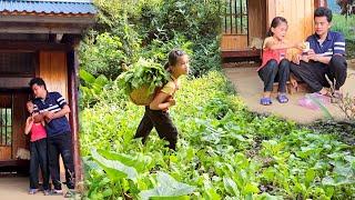 Phuong Vy takes care of and buys milk for her father after returning home from selling vegetables.