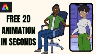 Create FREE Moving & Talking 2D Animations in Seconds