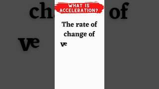 What is acceleration|What is the definition of acceleration|The Knowledge studio #acceleration