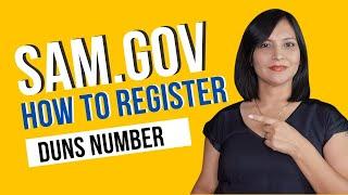 How to Register in SAM.GOV - Get your DUNS number