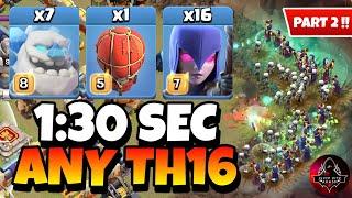 EPIC STRATEGY | TH16 Zap Quake Witch is the Easiest TH16 Attack Strategy in Clash of Clans