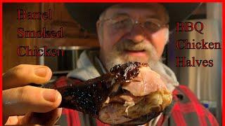 How To BBQ Chicken Halves In  One Hour | Smoked Chicken On A Drum Smoker