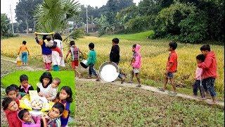 Kids Picnic | Vegetables & Eggs Noodles Cooking By Girl | Feed To 2 to 9 Years Children Of Village