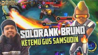 Solo Rank BRUNO Setim Gus SAMSUDIN Jadinya Mode Bantai  Mobile Legends