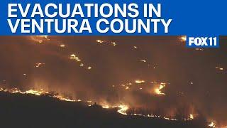 Auto Fire forces evacuations to parts of Ventura County