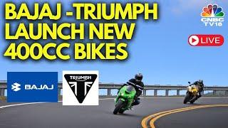 Bajaj-Triumph New Launch LIVE Bajaj Auto And Triumph Motors Launch New 400cc Motorcycle | N18L