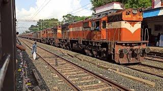 Muscular GTL WDM3D Twins - HYDERABAD - JAIPUR Express skips Sant Hirdaram Nagar !!