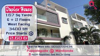 (Sold-Out)Independent House For Sale | Duplex | Resale | Manikonda  | KeyXO Properties 