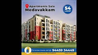 Apartment sale near Medavakkam | Call  94459 34449