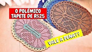 Uma análise realista do polêmico tapete de crochê de 25 Reais #crochet #passoapassodecroche