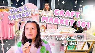 CRAFT MARKET TIPS ️ tips & tricks for a successful craft fair  my experience & mistakes I've made!