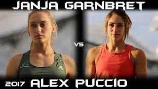 Janja Garnbret VS Alex Puccio - Adidas Rockstars 2017 - Climbing Comparison