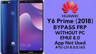 ATU L31 FRP Bypass 8.0 | Huawei Y6 Prime (2018) Google Unlock (app not used )_100%