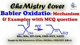 Babler Oxidation reaction with MCQ question and examples