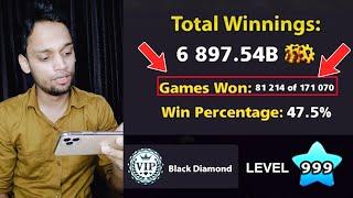 LEVEL 999 LEGEND PLAYER IN 8 BALL POOL WHO HAS PLAYED 171,000 MATCHES 