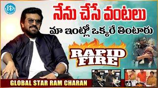 Rapid Fire With Global Star Ram Charan | iDream Warangal