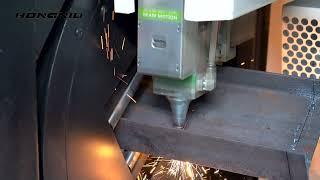 6000W/6KW Fiber Laser Metal Tube Cutting Machine Cutting I Beam