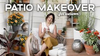 AUTUMN PORCH MAKEOVER  | Decorating for Fall, DIY Aged Pots & Cozy Seasonal Decor