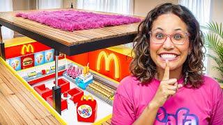 CONSTRUÍ UM MC DONALD SECRETO PRA FUGIR DO MEU NAMORADO!