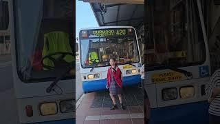 Transit systems bus 4 wheel driving through campsie