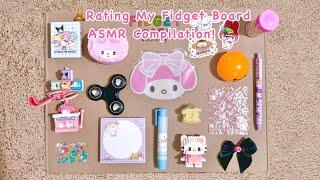 RATING MY FIDGET BOARDS ASMR COMPILATION! ⭐️ ASMR | tutorial | applefrog