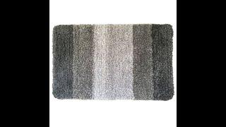 Assorted fluffy bath rug grey color