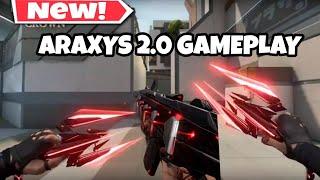 Valorant New Araxys 2.0 Melee and Guns Gameplay