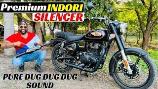 New Bullet 350 Exhaust Change - Premium Silencer - Pure Dug Dug Sound | Foldez