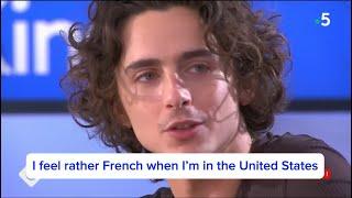 Interview with Timothée Chalamet in French (with English translation)