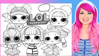 Coloring L.O.L. Surprise! Coloring Pages | Queen Bee, Neon QT, Royal High-Ney, Court Champ & Shapes