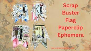 STACKED FLAG PAPER CLIP EMBELLISHMENTS - SCRAP BUSTERS