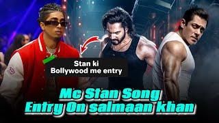 Mc stan new song in Salmaan khan movie Entry  Mc stan X salmaan khan | Mc stan song in Baby John