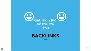 High PR  Backlinks | Edu & Gov | Instant Approval |