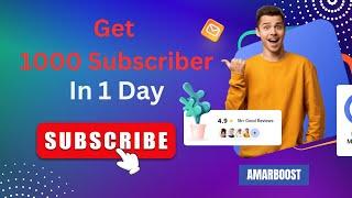 How To Complete 1K Subscriber Just in One Day |  Get unlimited Subscriber in your youtube channel