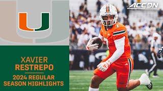 Xavier Restrepo 2024 Regular Season Highlights | Miami Wide Receiver
