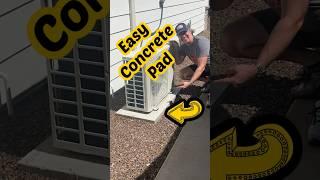 Quick DIY concrete pad #concrete #diy #homerenovation